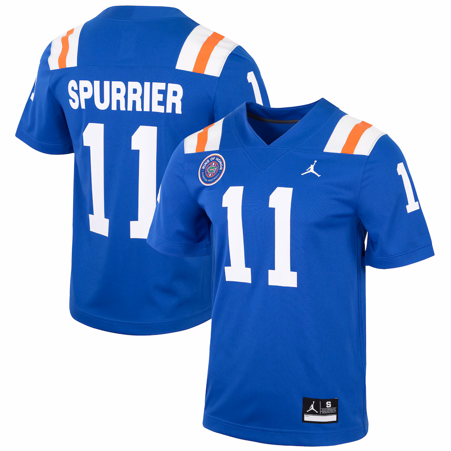 Men's Jordan Brand Steve Spurrier Royal Florida Gators Alternate Ring of Honor Replica Jersey - Puhuasuan