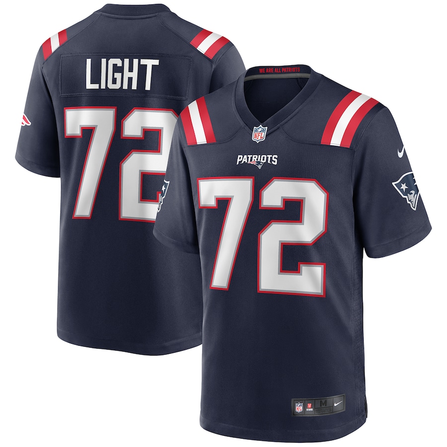 Men's New England Patriots Matt Light Nike Navy Game Retired Player Jersey - Puhuasuan