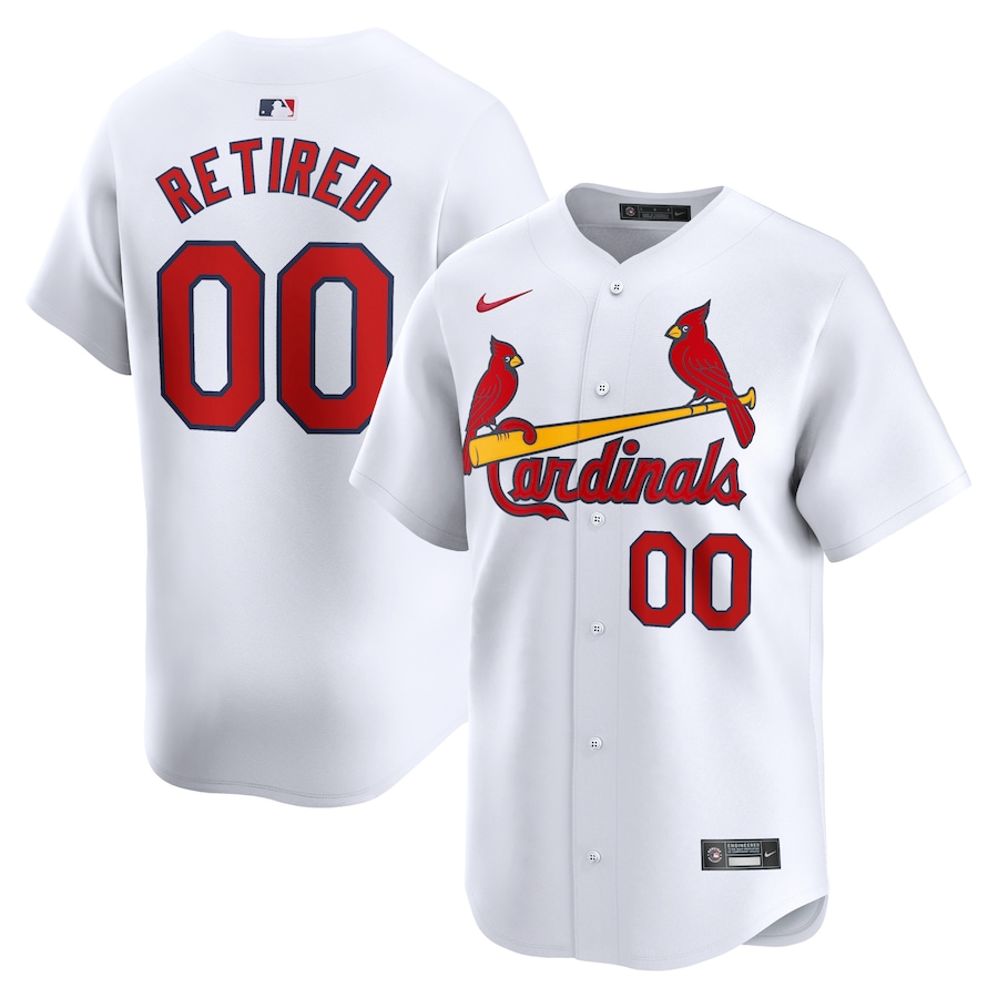Men's St. Louis Cardinals Nike White Home Limited Pick-A-Player Retired Roster Jersey - Puhuasuan