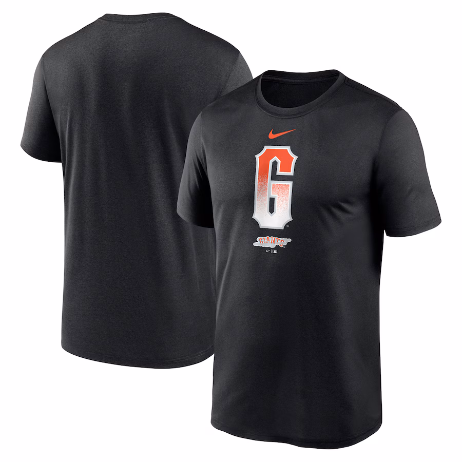 Men's San Francisco Giants Nike Black City Connect Logo T-Shirt - Puhuasuan