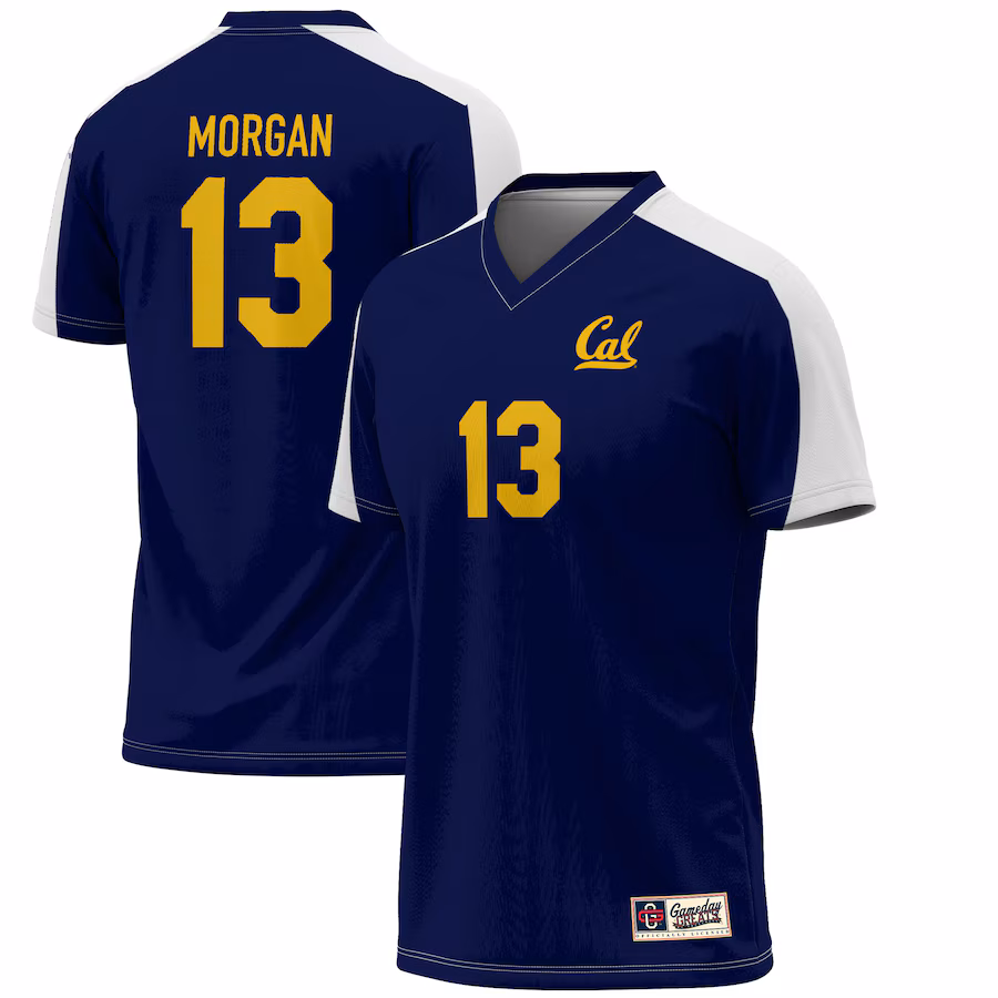 Men's GameDay Greats Alex Morgan Navy Cal Bears Lightweight Alumni Soccer Jersey - Puhuasuan