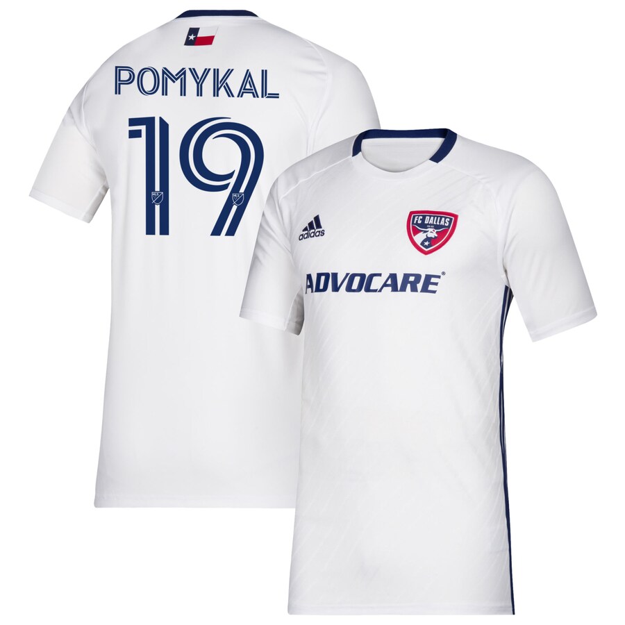 Men's FC Dallas Paxton Pomykal adidas White 2020 Secondary Replica Player Jersey - Puhuasuan