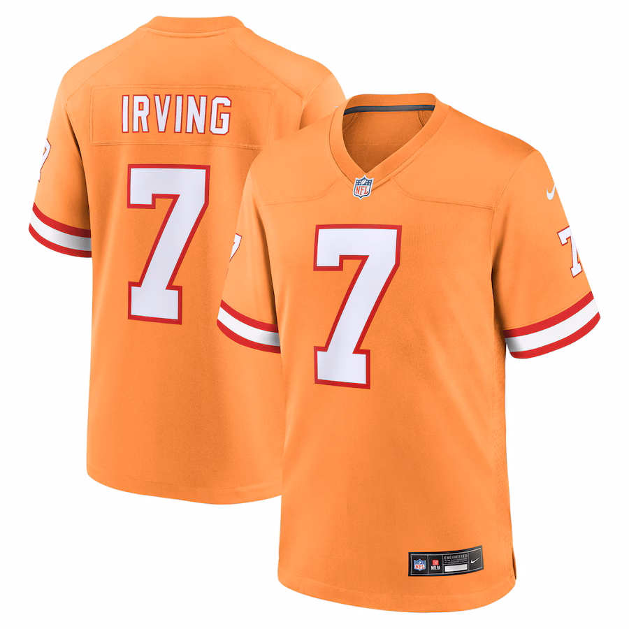 Men's Tampa Bay Buccaneers Bucky Irving Nike Orange Alternate Game Jersey - Puhuasuan