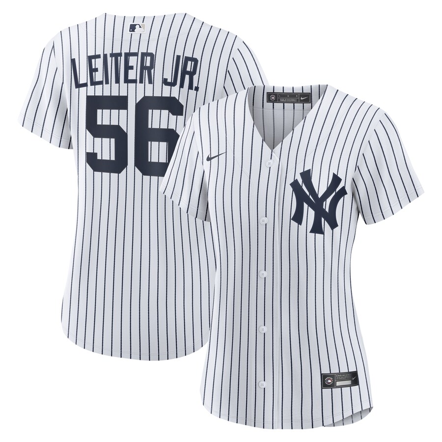 Women's New York Yankees Mark Leiter Jr. Nike White Home Replica Jersey - Puhuasuan
