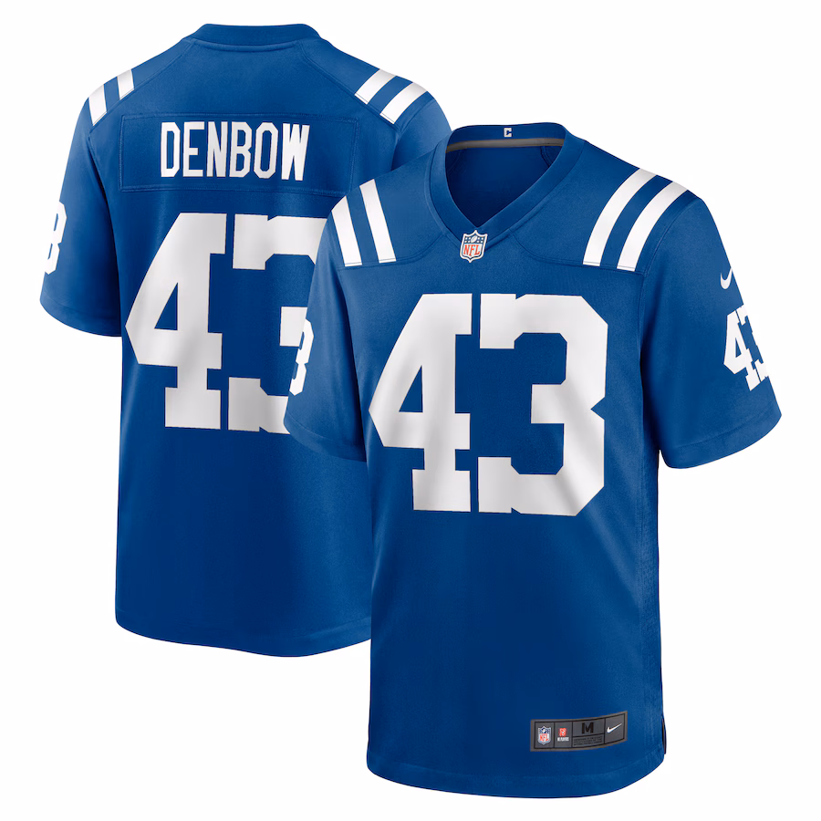 Men's Indianapolis Colts Trevor Denbow Nike Royal Game Player Jersey - Puhuasuan