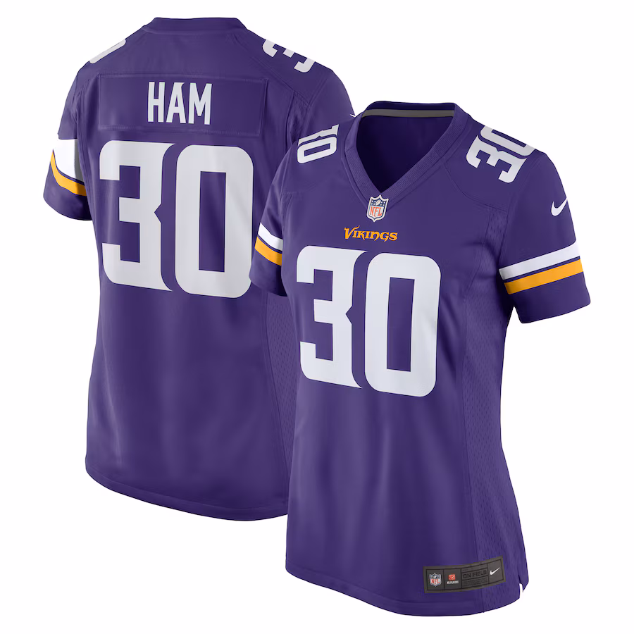 Women's Minnesota Vikings C.J. Ham Nike Purple Game Jersey - Puhuasuan