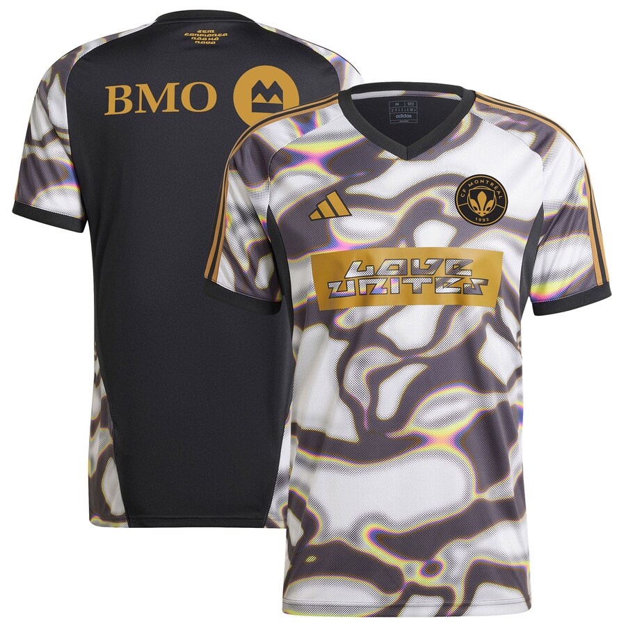 Men's CF Montreal adidas Black 2024 Pride Pre-Match Top - Puhuasuan