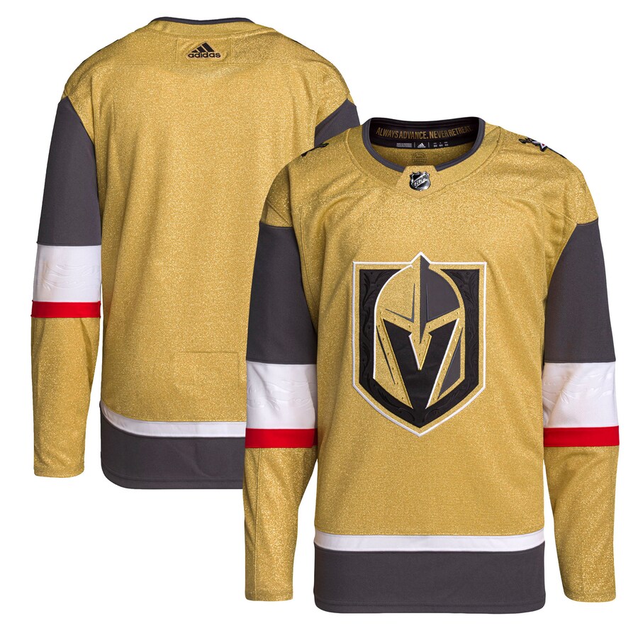Men's Vegas Golden Knights adidas Gold Home Primegreen Authentic Jersey - Puhuasuan