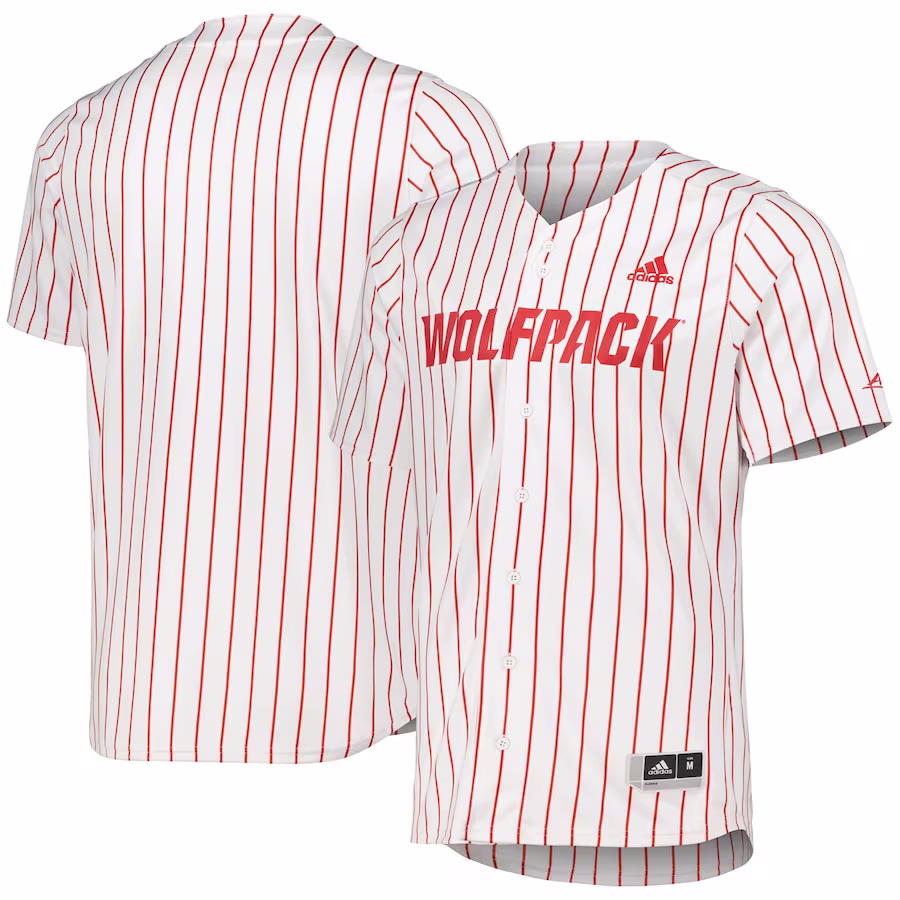 NC State Wolfpack adidas Replica Baseball Jersey - White - Puhuasuan