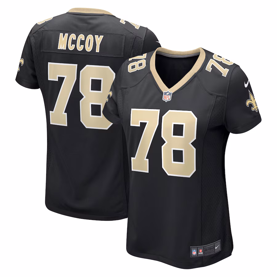 Women's New Orleans Saints Erik Mccoy Nike Black Game Jersey - Puhuasuan