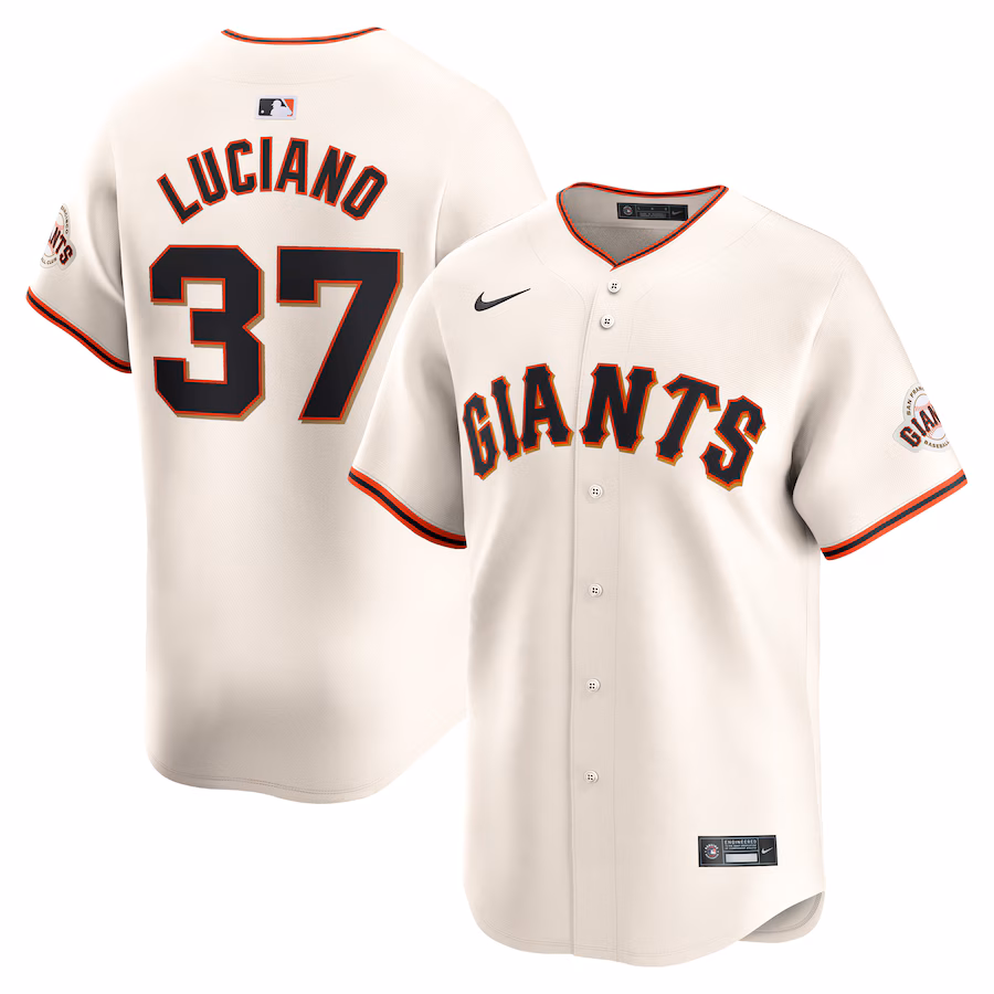 Men's San Francisco Giants Marco Luciano Nike Cream Home Limited Player Jersey - Puhuasuan