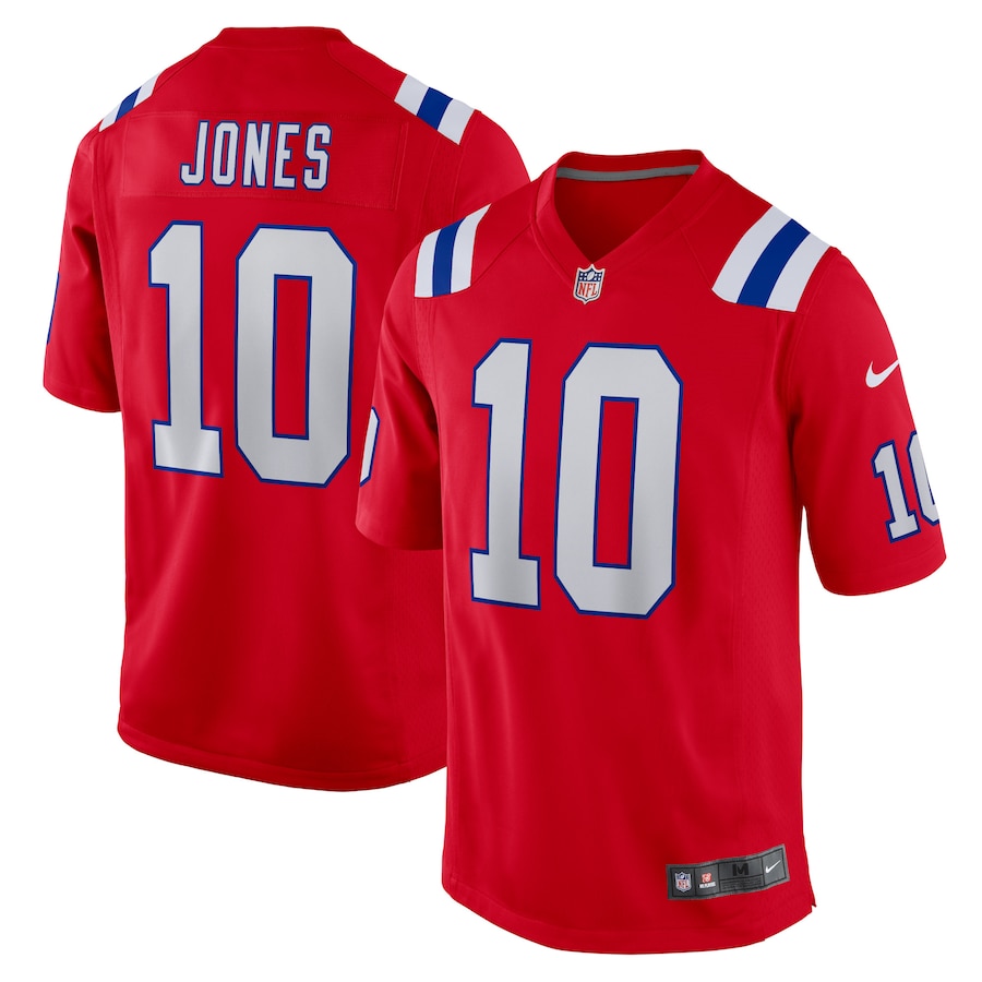 Youth New England Patriots Mac Jones Nike Red Game Jersey - Puhuasuan