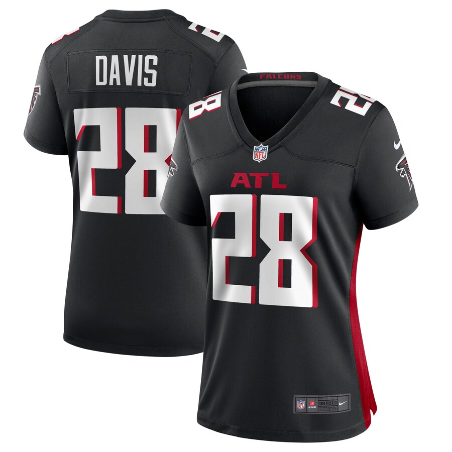 Women's Atlanta Falcons Mike Davis Nike Black Game Player Jersey - Puhuasuan