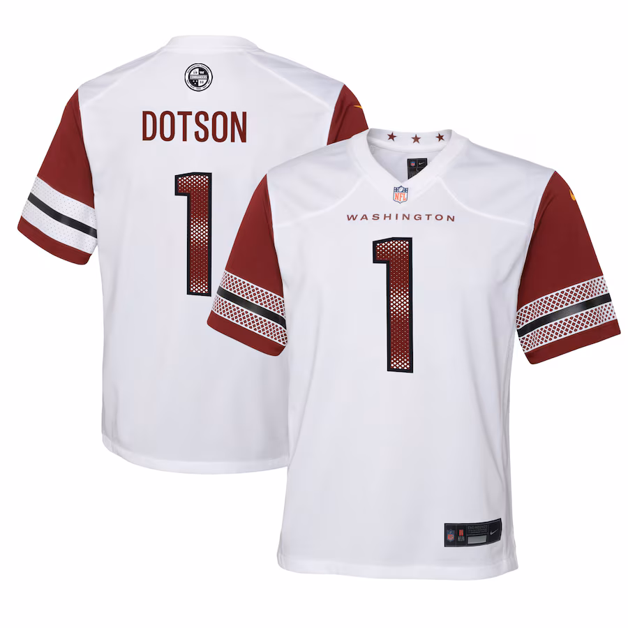 Youth Washington Commanders Jahan Dotson Nike White Game Jersey - Puhuasuan