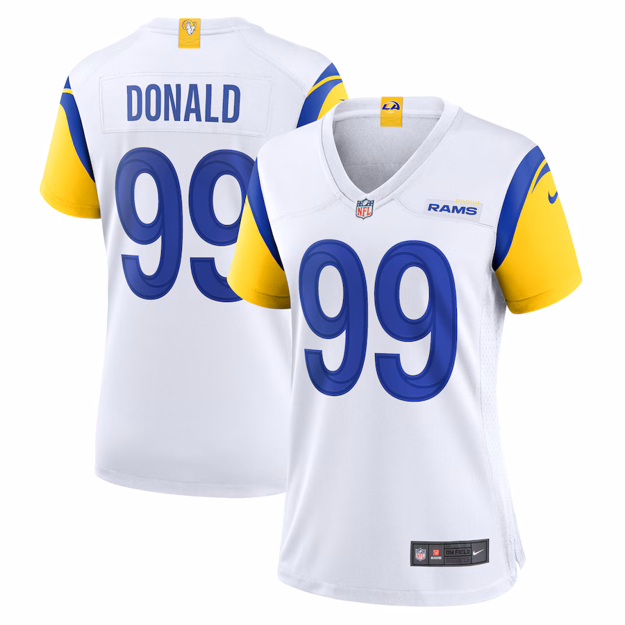 Women's Los Angeles Rams Aaron Donald Nike White Alternate Game Jersey - Puhuasuan