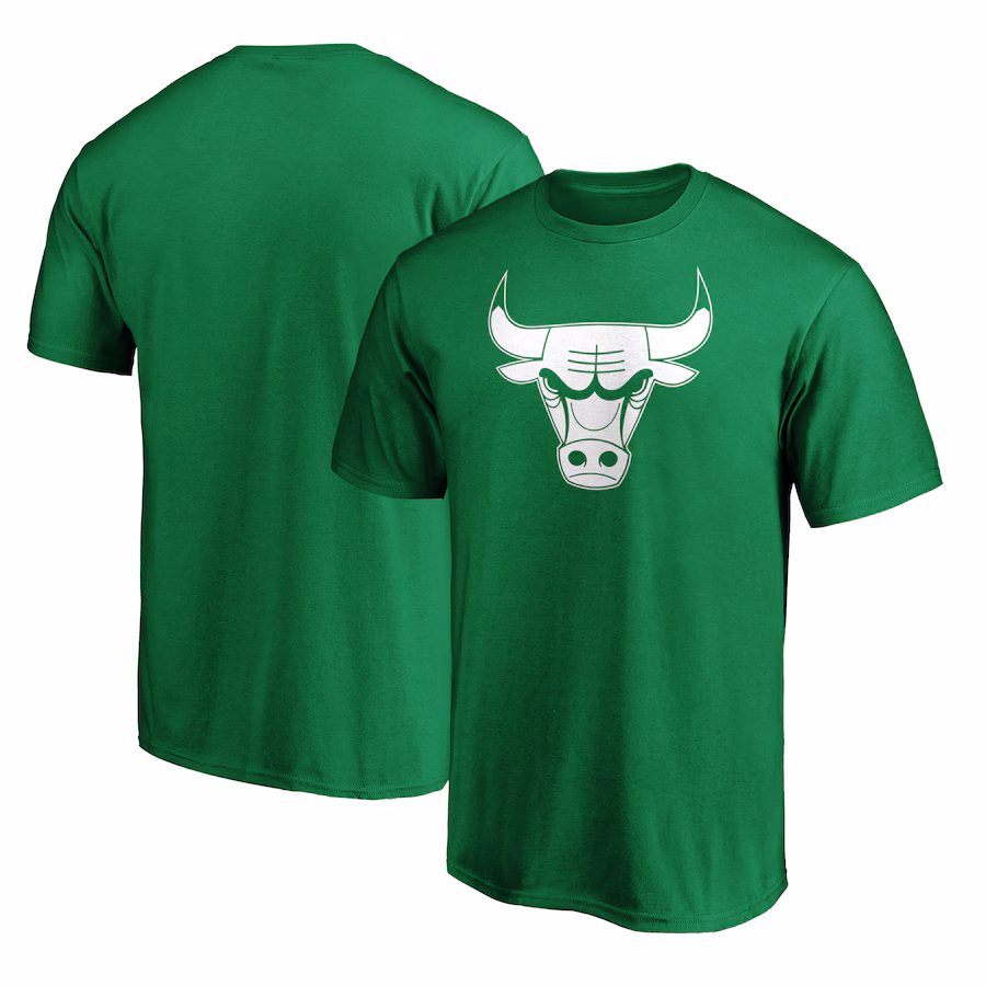 Men's Chicago Bulls Green St. Patrick's Day T-Shirt - Puhuasuan