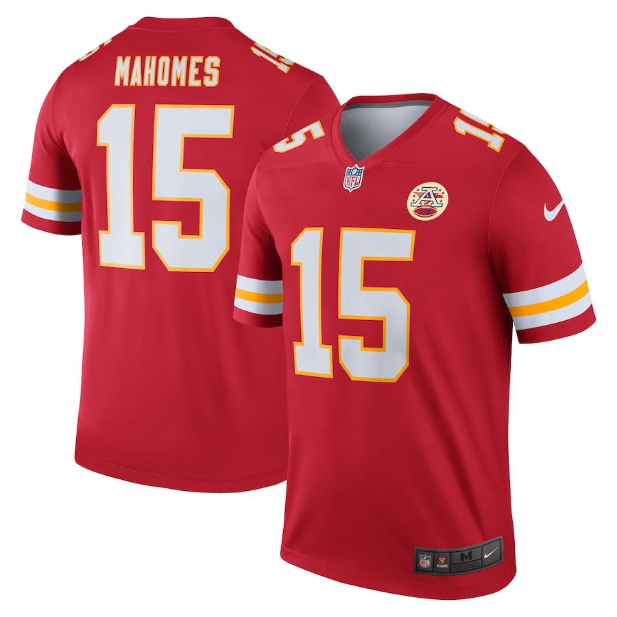 Men's Kansas City Chiefs Patrick Mahomes Nike Red Legend Player Performance Top - Puhuasuan