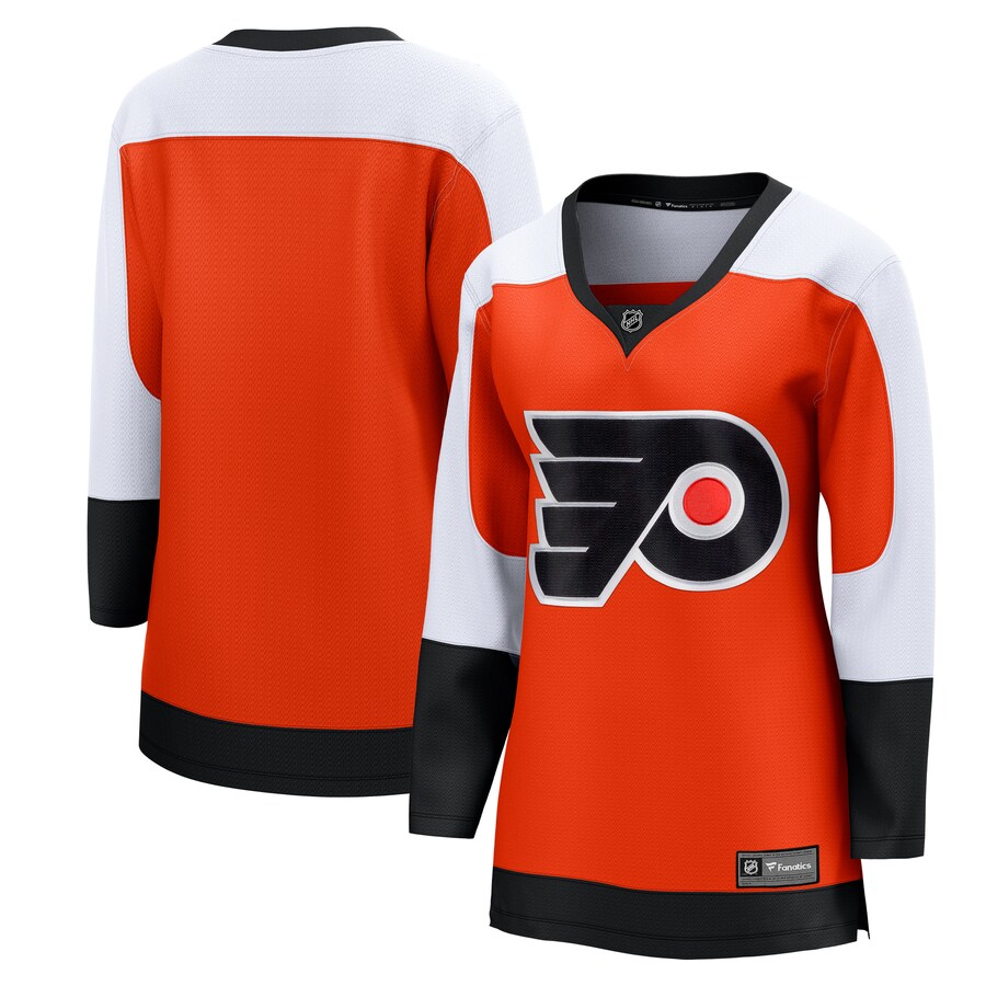 Women's Philadelphia Flyers Fanatics Branded Burnt Orange Home Premier Breakaway Jersey - Puhuasuan