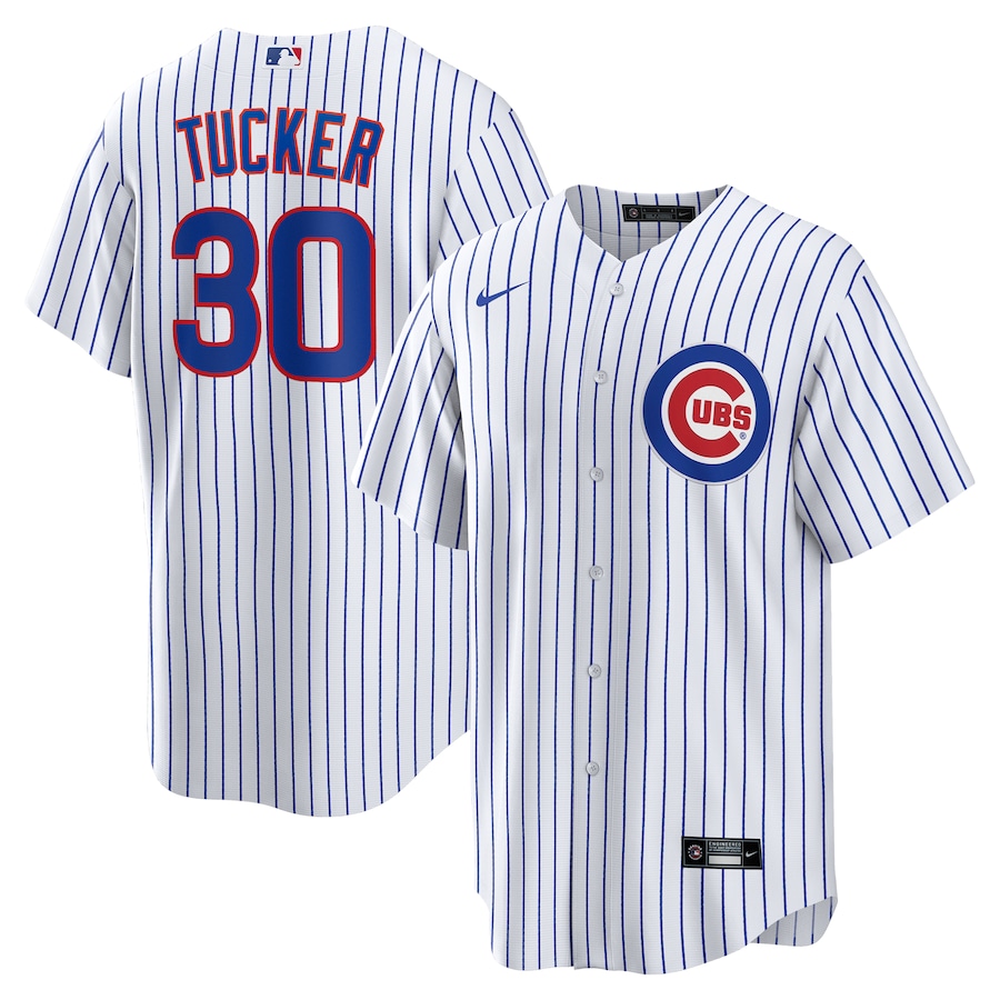 Men's Chicago Cubs Kyle Tucker Nike White Home Replica Player Jersey - Puhuasuan