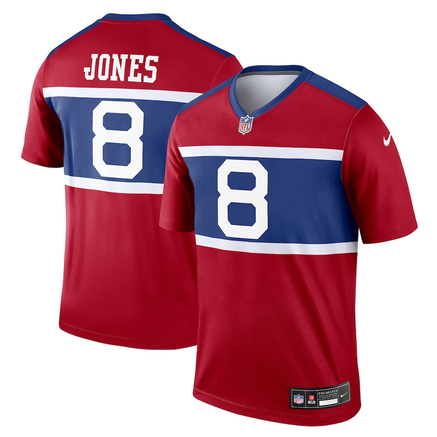 Men's New York Giants Daniel Jones Nike Century Red Alternate Legend Player Jersey - Puhuasuan