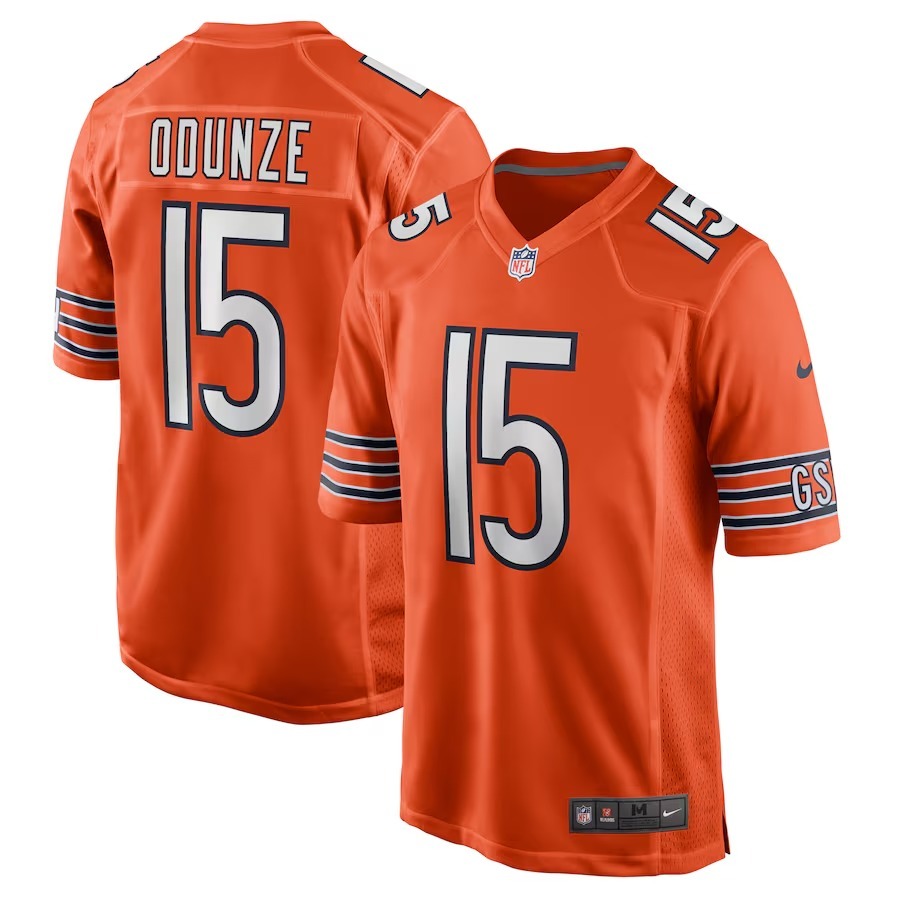 Men's Chicago Bears Rome Odunze Nike  Orange Alternate Game Jersey - Puhuasuan
