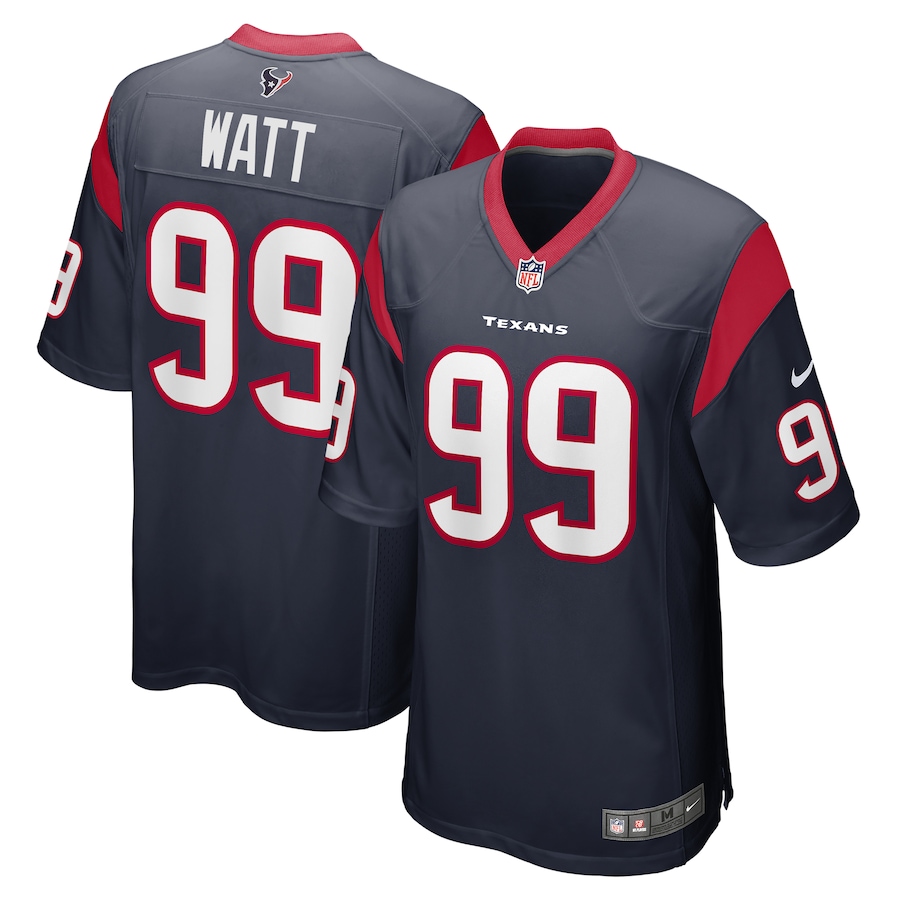 Men's Houston Texans J.J. Watt Nike Navy Retired Player Game Jersey - Puhuasuan