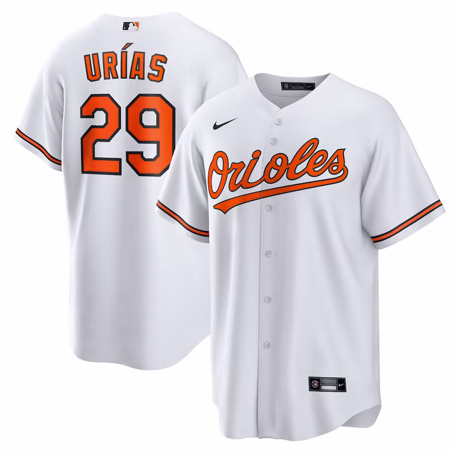 Men's Baltimore Orioles Ramón Urías Nike White Home  Replica Player Jersey - Puhuasuan