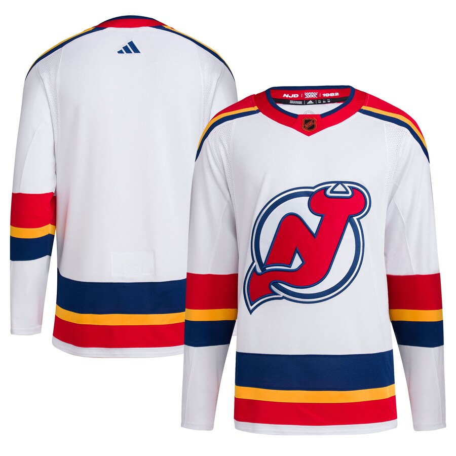 Men's New Jersey Devils adidas White Reverse Retro 2.0 Authentic Blank Jersey - Puhuasuan