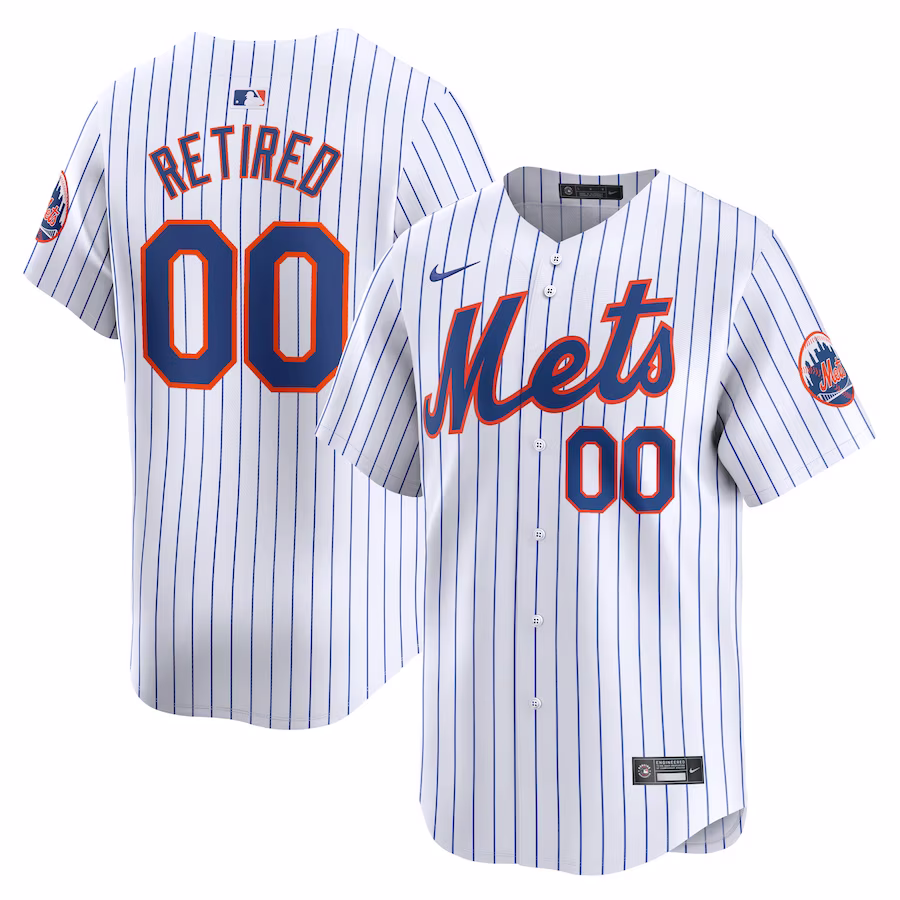 Men's New York Mets Nike White Home Limited Pick-A-Player Retired Roster Jersey - Puhuasuan