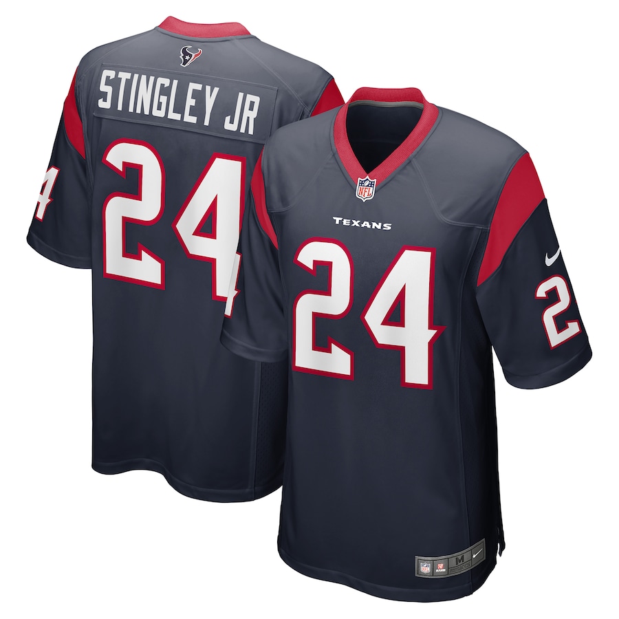 Men's Houston Texans Derek Stingley Jr. Nike Navy Player Game Jersey - Puhuasuan