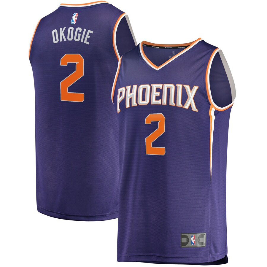 Men's Phoenix Suns Josh Okogie Fanatics Purple Fast Break Replica Jersey - Icon Edition - Puhuasuan