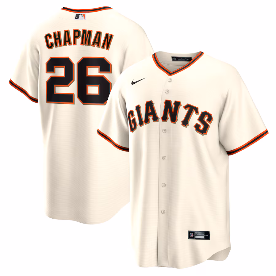 Men's San Francisco Giants Matt Chapman Nike Cream Home Replica Jersey - Puhuasuan