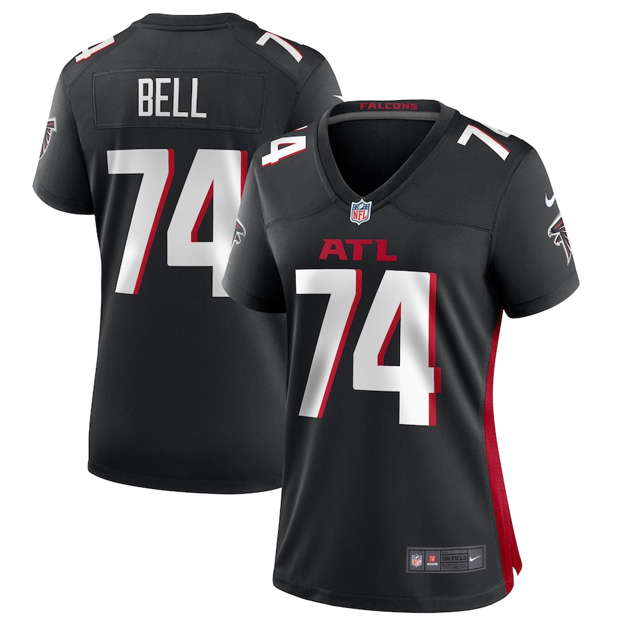Women's Atlanta Falcons Travis Bell Nike  Black Team Game Jersey - Puhuasuan