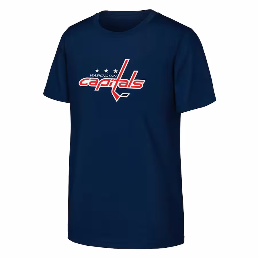 Youth Washington Capitals Navy Primary Logo T-Shirt - Puhuasuan