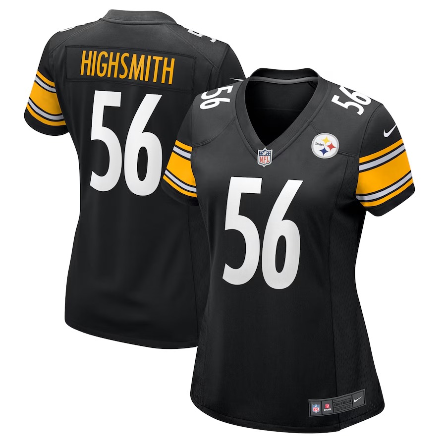 Women's Pittsburgh Steelers Alex Highsmith Nike Black Game Jersey - Puhuasuan