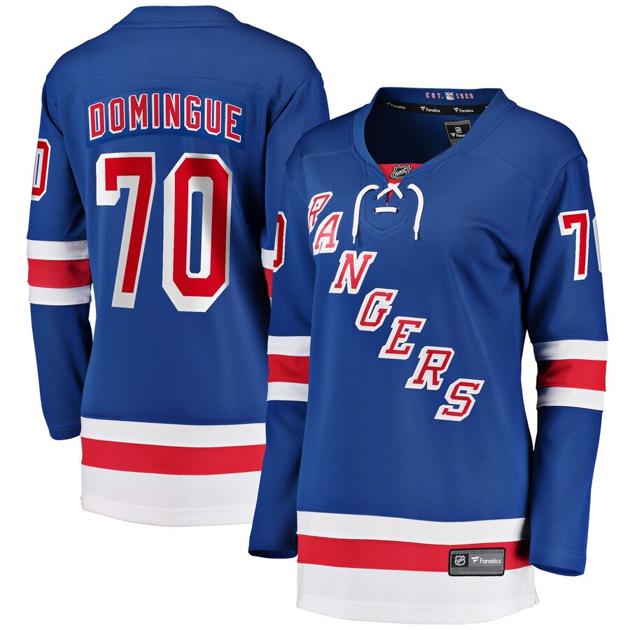 Women's New York Rangers Louis Domingue Fanatics Branded Blue Home Breakaway Player Jersey - Puhuasuan