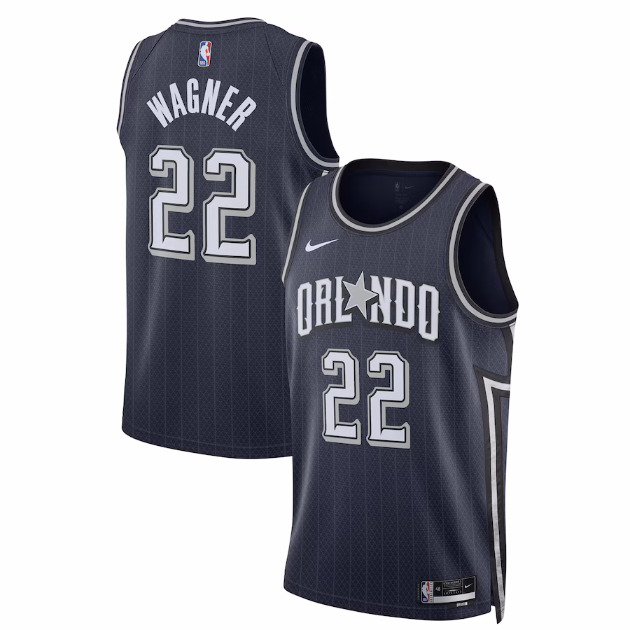 Unisex Orlando Magic Franz Wagner Nike Navy 2023/24 Swingman Jersey - City Edition - Puhuasuan