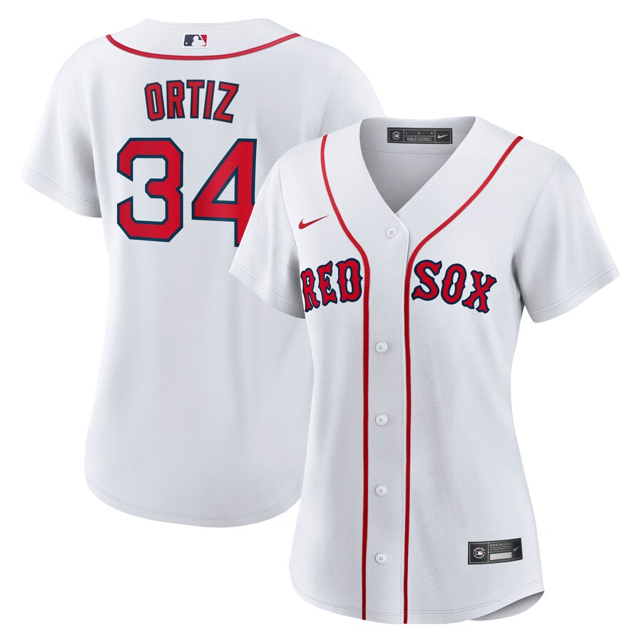 Women's Boston Red Sox David Ortiz Nike White Home Replica Jersey - Puhuasuan