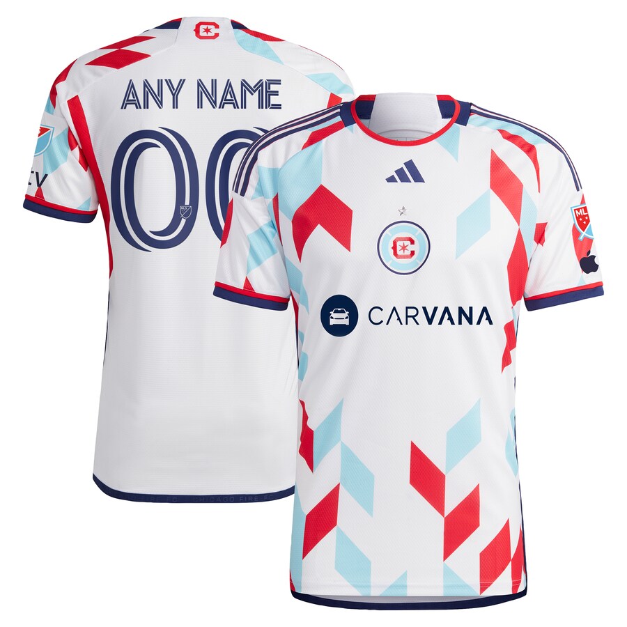 Men's Chicago Fire  adidas White 2024 A Kit For All Authentic Custom Jersey - Puhuasuan
