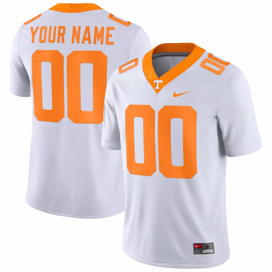 Tennessee Volunteers Nike Football Custom Game Jersey - White - Puhuasuan