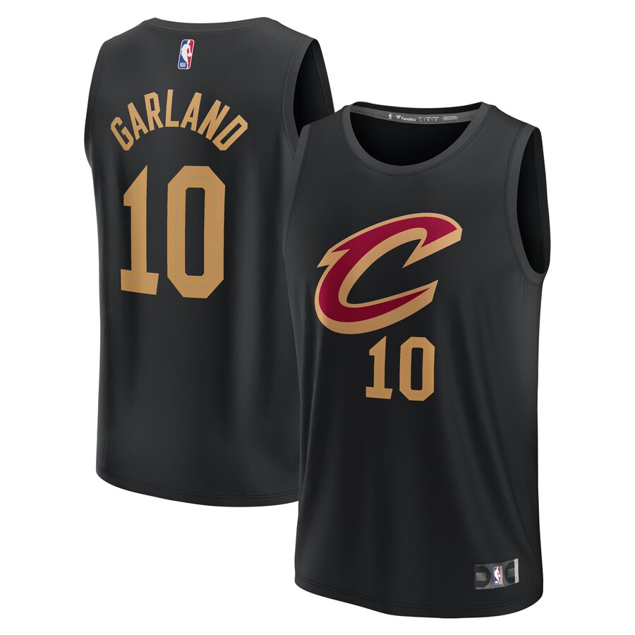 Men's Cleveland Cavaliers Darius Garland Fanatics Black Fast Break Replica Player Jersey - Statement Edition - Puhuasuan