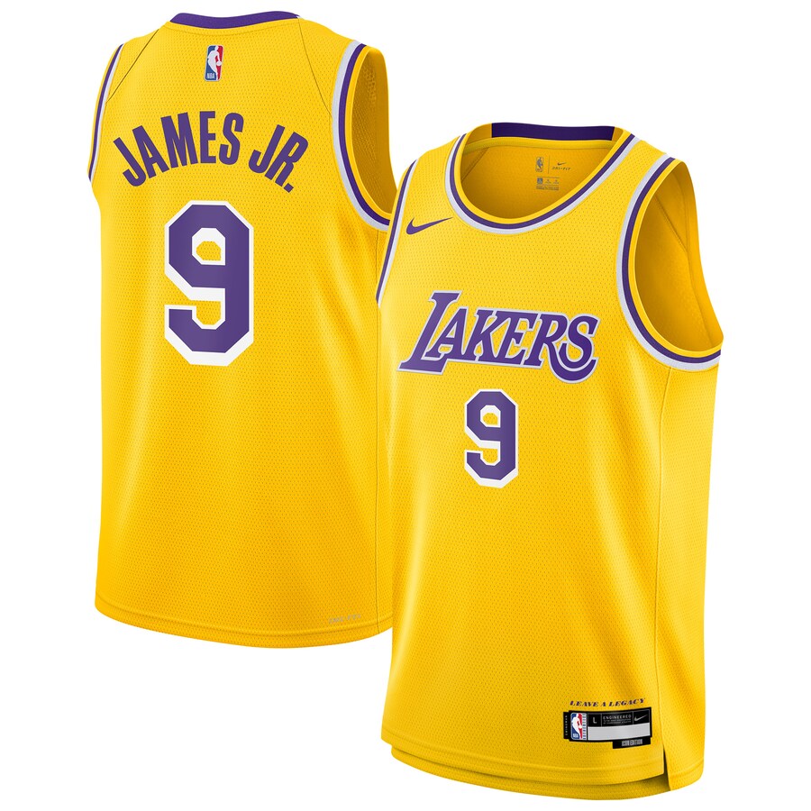 Youth Los Angeles Lakers Bronny James Jr. Nike Gold Swingman Jersey - Icon Edition - Puhuasuan