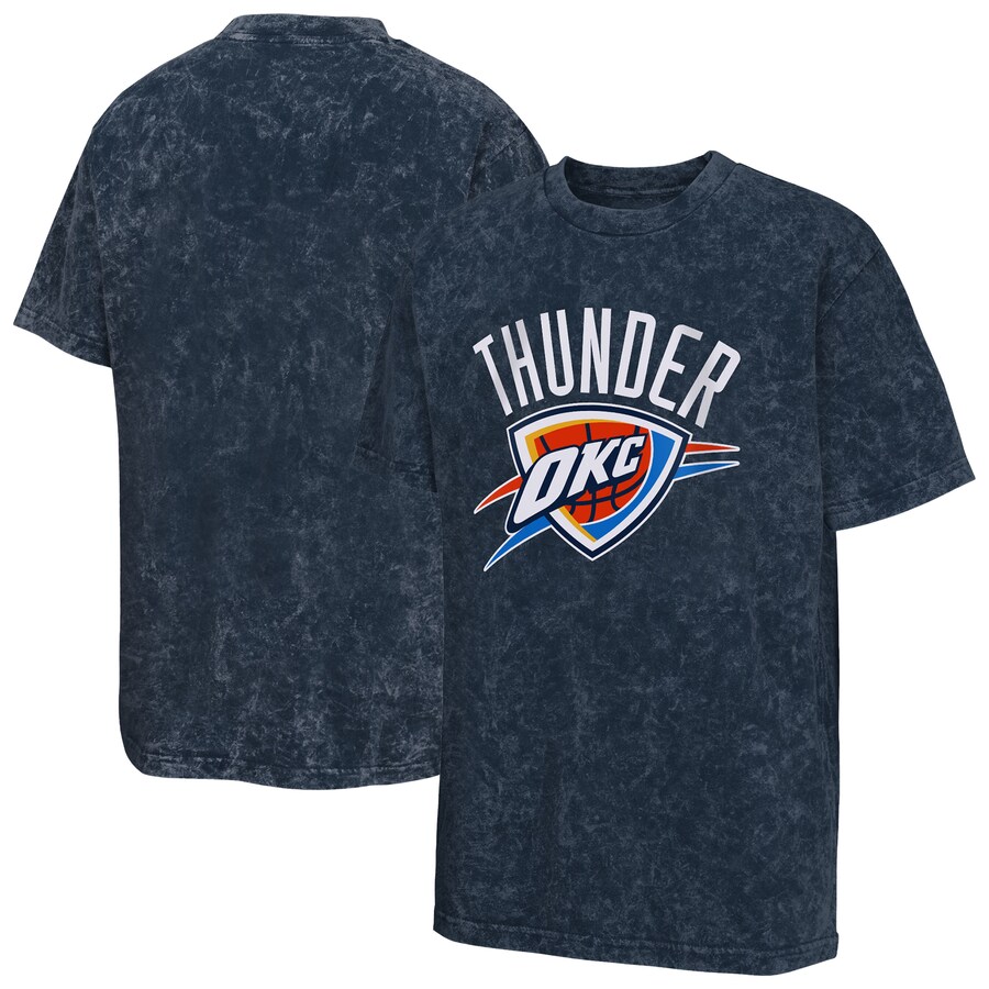 Youth Oklahoma City Thunder  Navy Rugged Defense T-Shirt - Puhuasuan
