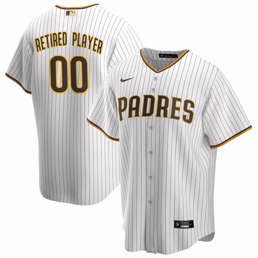 Men's San Diego Padres Nike White Home Pick-A-Player Retired Roster Replica Jersey - Puhuasuan