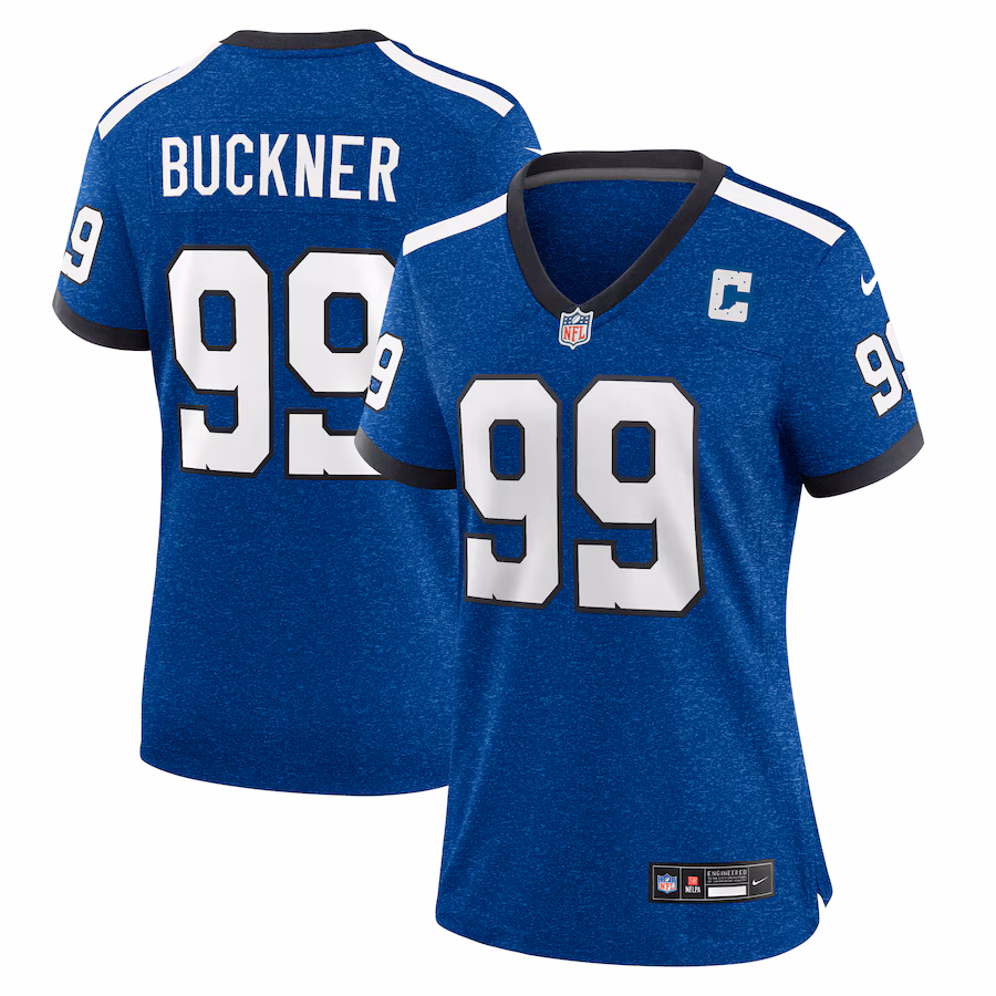 Women's Indianapolis Colts DeForest Buckner Nike Royal Indiana Nights Alternate Game Jersey - Puhuasuan