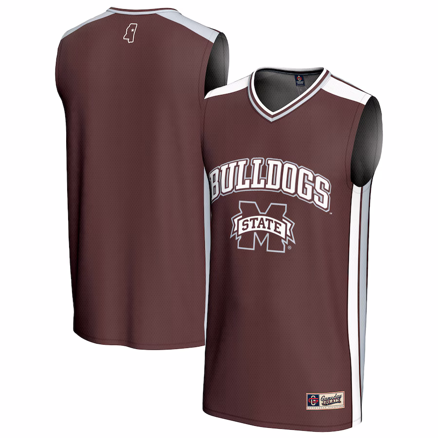 Unisex GameDay Greats Maroon Mississippi State Bulldogs Spirit Basketball Jersey - Puhuasuan