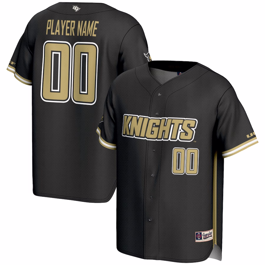 UCF Knights GameDay Greats Youth NIL Pick-A-Player Lightweight Baseball Jersey - Black - Puhuasuan