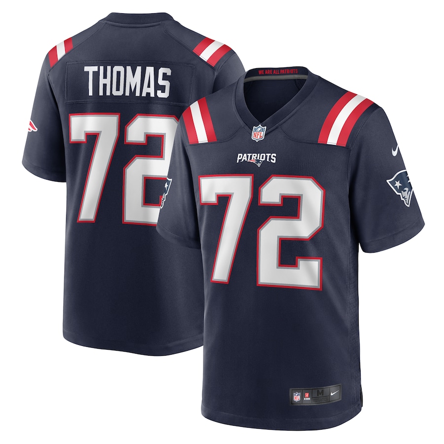 Men's New England Patriots Zach Thomas Nike Navy Game Jersey - Puhuasuan