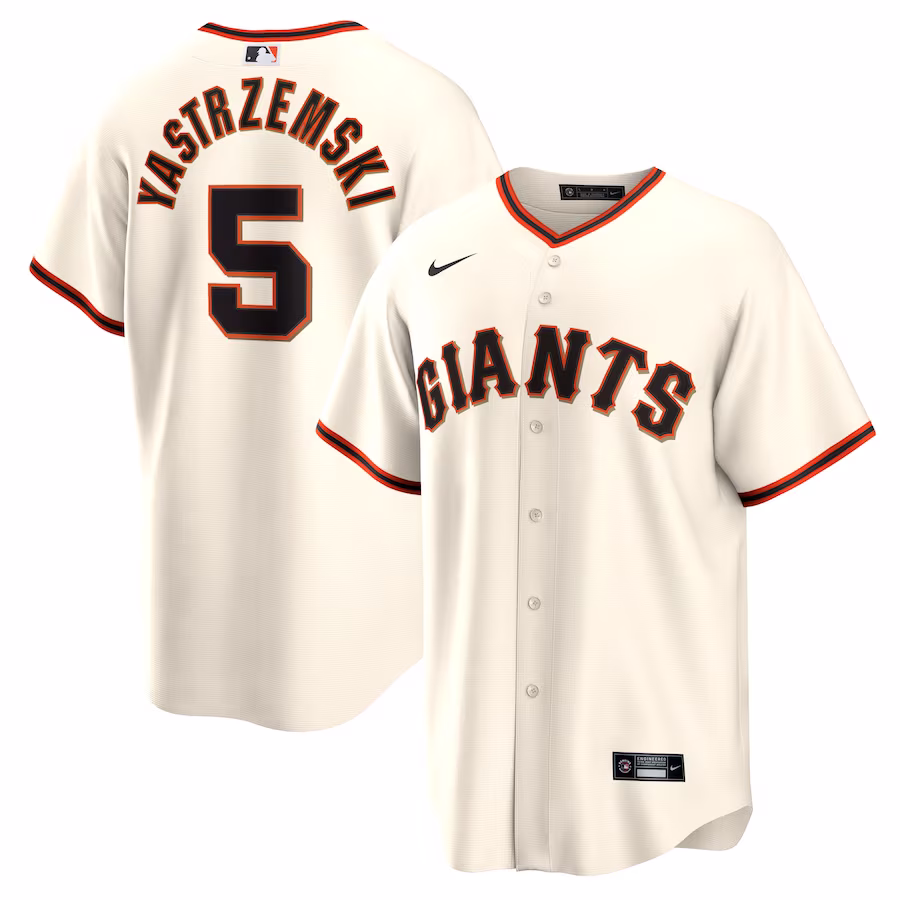 Men's San Francisco Giants Mike Yastrzemski Nike Cream Home Replica Player Jersey - Puhuasuan