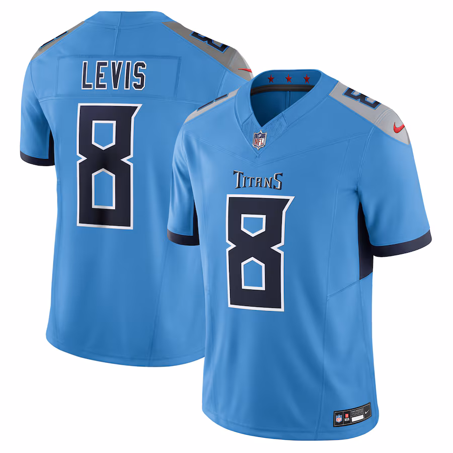 Men's Tennessee Titans Will Levis Nike Light Blue Alternate Vapor F.U.S.E. Limited Jersey - Puhuasuan